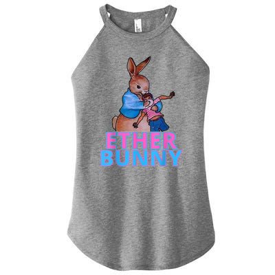 Colored Ether Bunny Easter Women's Perfect Tri Rocker Tank