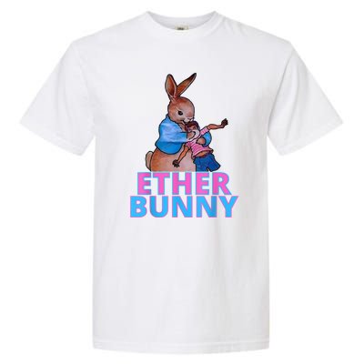 Colored Ether Bunny Easter Garment-Dyed Heavyweight T-Shirt