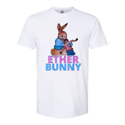 Colored Ether Bunny Easter Softstyle CVC T-Shirt