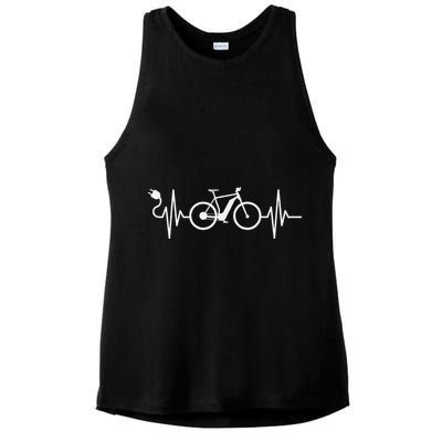 Cycling Electric Bicycle Cyclist Ebike Ladies PosiCharge Tri-Blend Wicking Tank