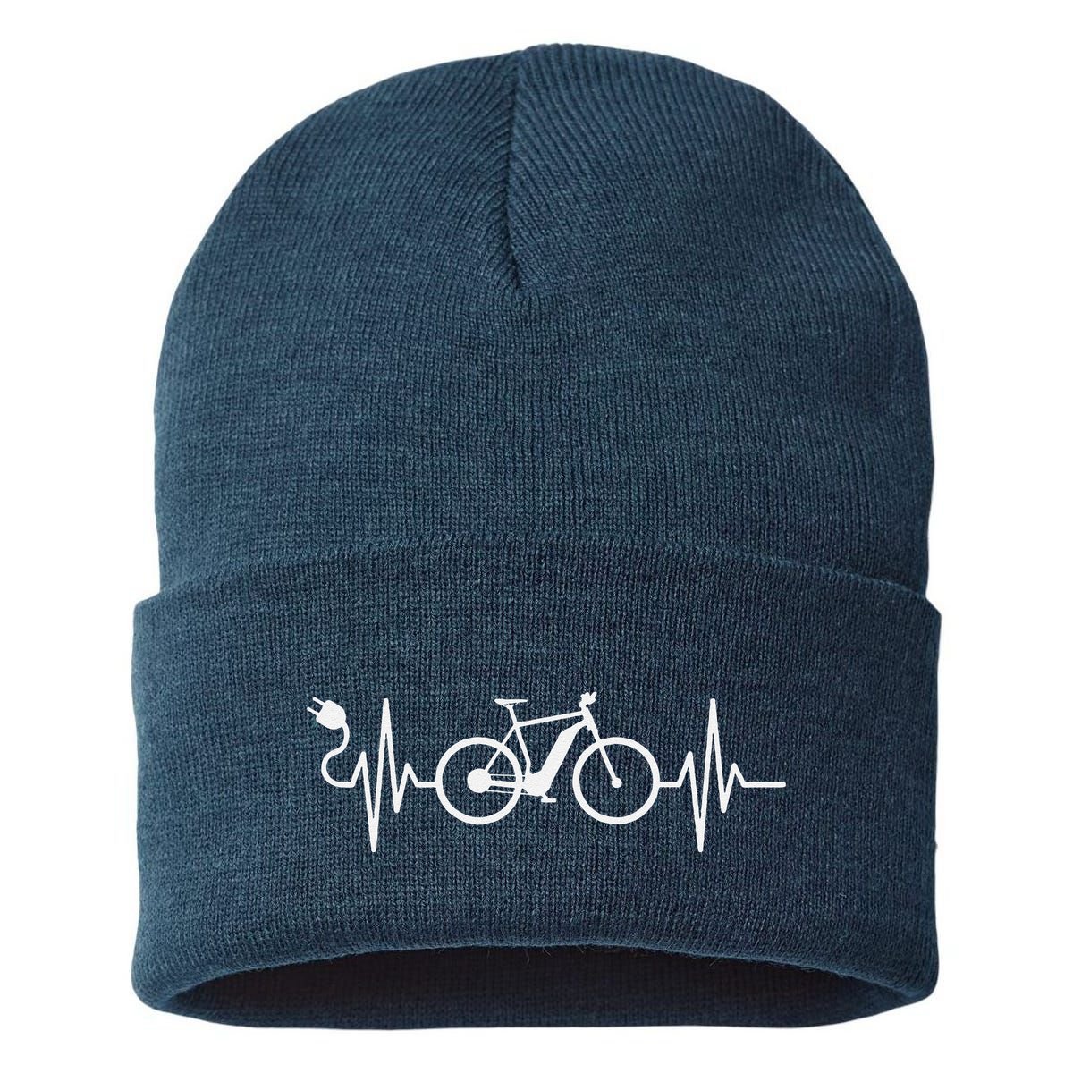 Cycling Electric Bicycle Cyclist Ebike Sustainable Knit Beanie