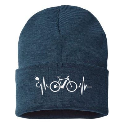 Cycling Electric Bicycle Cyclist Ebike Sustainable Knit Beanie