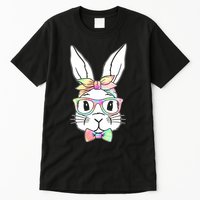 Cute Easter Bunny Pastel Tie Dye Bow Tie Glasses Tall T-Shirt