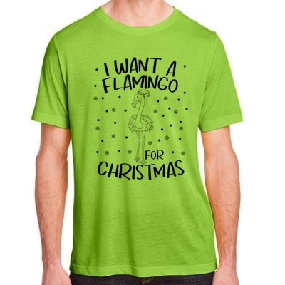 Christmas Exotic Bird Funny Flamazing Flamingo For Christmas Cute Gift Adult ChromaSoft Performance T-Shirt