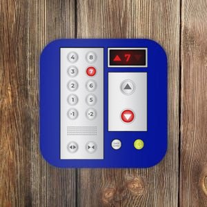 Cool Elevator Buttons Art Funny Funny Lift Halloween Costume Coaster