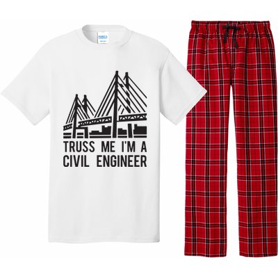 Civil Engineer Bridge Design Engineering Tee Pajama Set