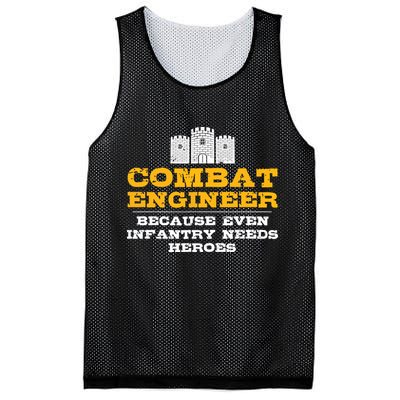 Combat Engineer Because Infantry Needs Heroes Army Mesh Reversible Basketball Jersey Tank