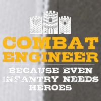 Combat Engineer Because Infantry Needs Heroes Army Flat Bill Trucker Hat