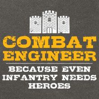 Combat Engineer Because Infantry Needs Heroes Army Cotton Canvas Backpack