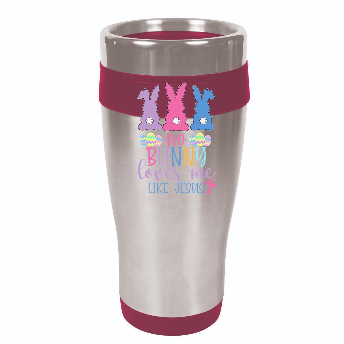 Cute Easter Bunnies No Bunny Loves Me Like Jesus 16 in Basic Backpack