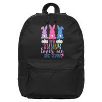 Cute Easter Bunnies No Bunny Loves Me Like Jesus 16 in Basic Backpack