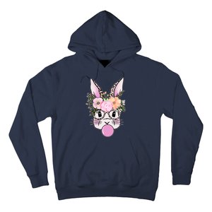 Cute Easter Bunny With Flower Crown And Bubblegum Hoodie