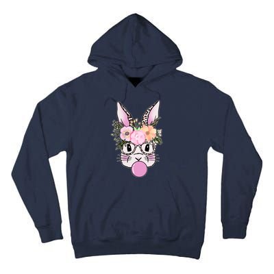 Cute Easter Bunny With Flower Crown And Bubblegum Tall Hoodie