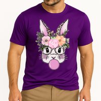 Cute Easter Bunny With Flower Crown And Bubblegum Cooling Performance Crew T-Shirt