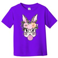 Cute Easter Bunny With Flower Crown And Bubblegum Toddler T-Shirt