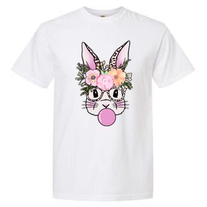 Cute Easter Bunny With Flower Crown And Bubblegum Garment-Dyed Heavyweight T-Shirt