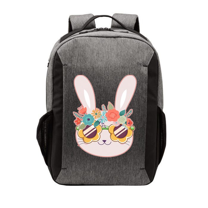 Cute Easter Bunny With Flower Crown And Sunglasses Vector Backpack