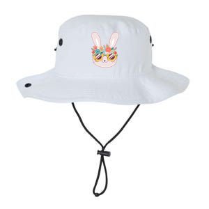 Cute Easter Bunny With Flower Crown And Sunglasses Legacy Cool Fit Booney Bucket Hat