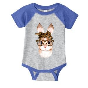 Cute Easter Bunny Mom Easter Leopard Year Of The Rabbit Gift Infant Baby Jersey Bodysuit