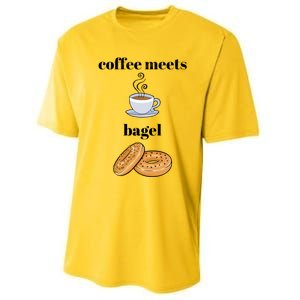 Coffee Er Bagels Food Lover Funny Coffee Meets Bagels Gift Performance Sprint T-Shirt