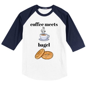 Coffee Er Bagels Food Lover Funny Coffee Meets Bagels Gift Baseball Sleeve Shirt