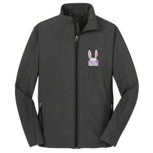 Cute Easter Bunny Face Shirt for Wo Girl Kid Core Soft Shell Jacket