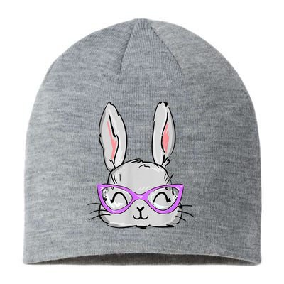 Cute Easter Bunny Face Shirt for Wo Girl Kid Sustainable Beanie