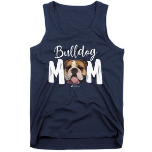 Cute English Bulldog Mom Top, Funny Dog Walking For Women Tank Top