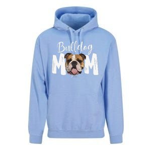 Cute English Bulldog Mom Top, Funny Dog Walking For Women Unisex Surf Hoodie