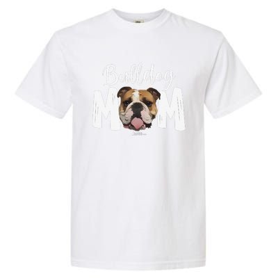 Cute English Bulldog Mom Top, Funny Dog Walking For Women Garment-Dyed Heavyweight T-Shirt