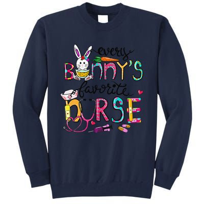 Cute Every Bunnys Is Favorite Nurse Cute Bunnies Easter Eggs Tall Sweatshirt