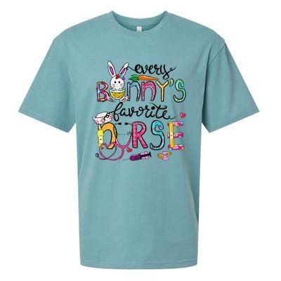 Cute Every Bunnys Is Favorite Nurse Cute Bunnies Easter Eggs Sueded Cloud Jersey T-Shirt