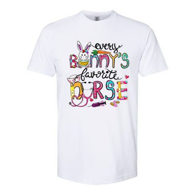 Cute Every Bunnys Is Favorite Nurse Cute Bunnies Easter Eggs Softstyle CVC T-Shirt