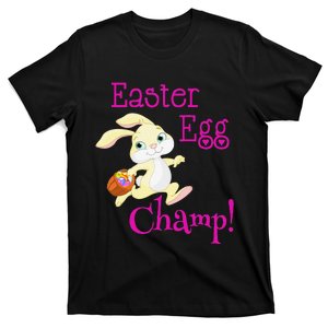 Cute Easter Bunny Easter Egg Champ Spring Easter T-Shirt