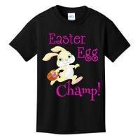 Cute Easter Bunny Easter Egg Champ Spring Easter Kids T-Shirt