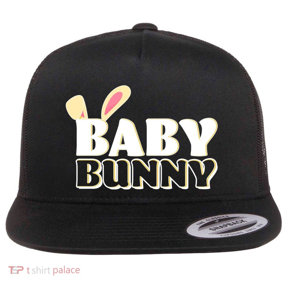 Cute Easter Baby Bunny Matching Family Shirts Flatbill Hat