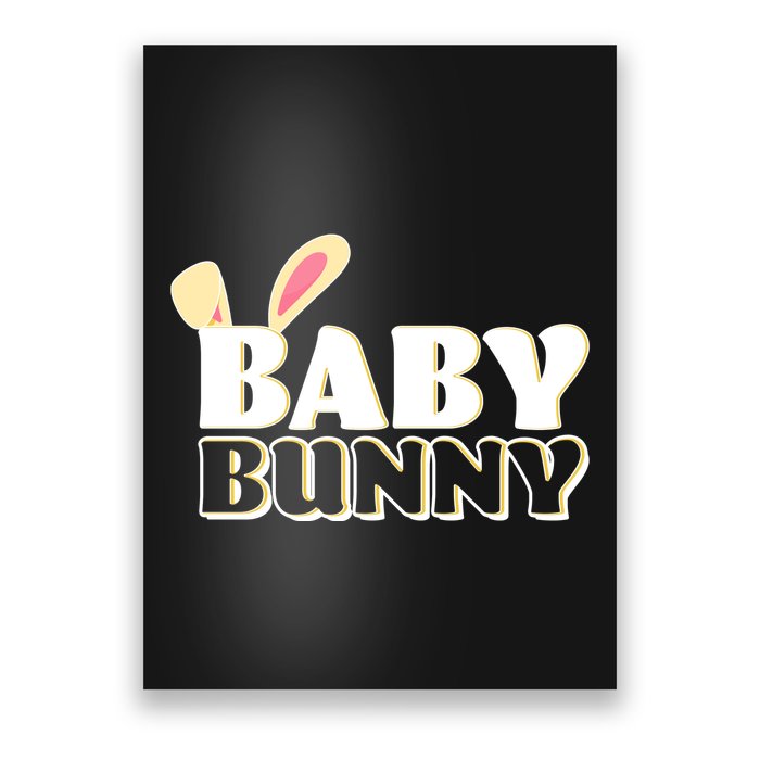 Cute Easter Baby Bunny Matching Family Shirts Poster