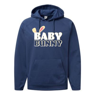 Cute Easter Baby Bunny Matching Family Shirts Performance Fleece Hoodie