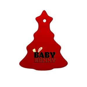 Cute Easter Baby Bunny Matching Family Shirts Ceramic Tree Ornament