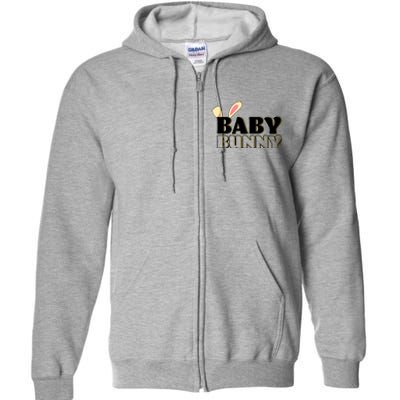 Cute Easter Baby Bunny Matching Family Shirts Full Zip Hoodie