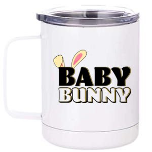 Cute Easter Baby Bunny Matching Family Shirts 12 oz Stainless Steel Tumbler Cup