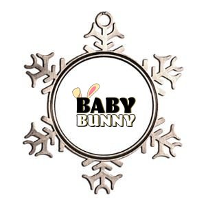 Cute Easter Baby Bunny Matching Family Shirts Metallic Star Ornament