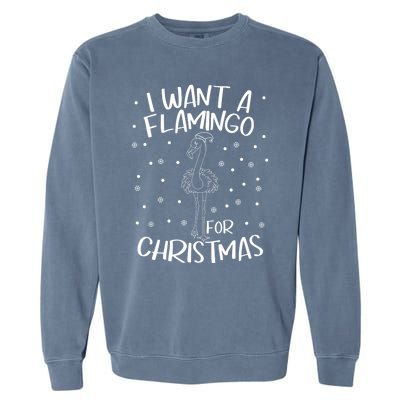 Christmas Exotic Bird Funny Flamazing Flamingo For Christmas Meaningful Gift Garment-Dyed Sweatshirt