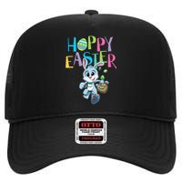 Cute Easter Bunny Love High Crown Mesh Back Trucker Hat