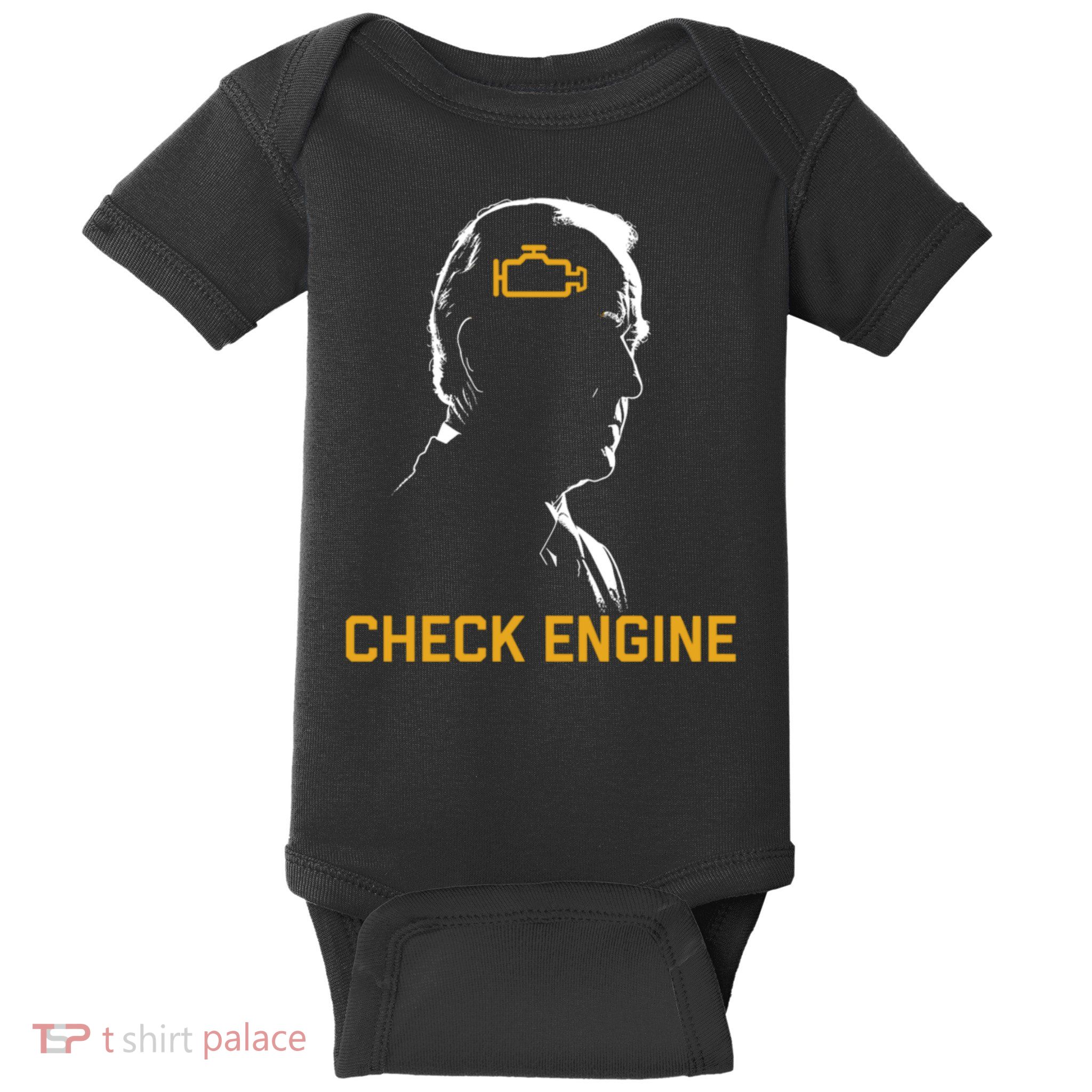 Check Engine Biden Funny Baby Bodysuit