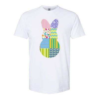 Cute Easter Bunny Quilt Quilting Gift For Quilter Mom Softstyle® CVC T-Shirt