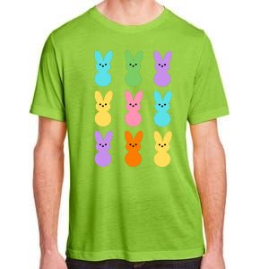 Colorful Easter Bunny Holiday Adult ChromaSoft Performance T-Shirt