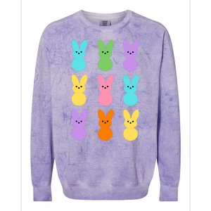 Colorful Easter Bunny Holiday Colorblast Crewneck Sweatshirt