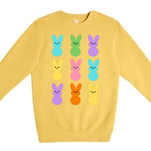 Colorful Easter Bunny Holiday Premium Crewneck Sweatshirt