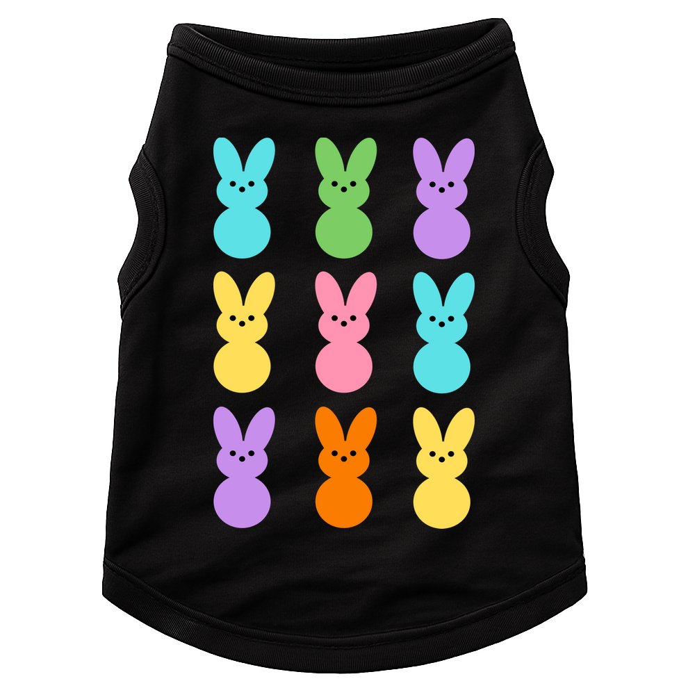 Colorful Easter Bunny Holiday Doggie Tank